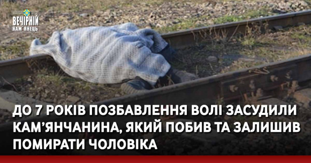 До 7 років позбавлення волі засудили кам’янчанина, який&nbsp;побив та залишив помирати чоловіка