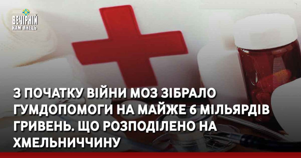 З початку війни МОЗ зібрало гумдопомоги на майже 6 мільярдів гривень. Що розподілено на Хмельниччину
