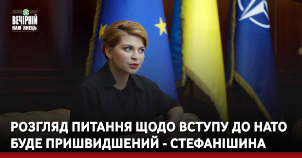 Розгляд питання щодо вступу до НАТО буде пришвидшений - Стефанішина
