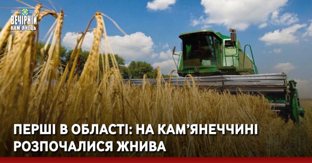 Перші в області: на Кам’янеччині розпочалися жнива