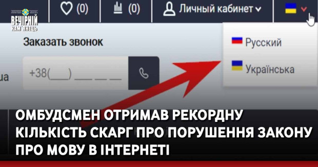 Омбудсмен отримав рекордну кількість скарг про порушення закону про мову в інтернеті