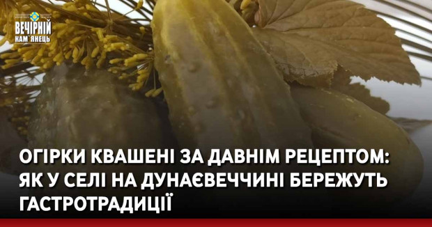 Огірки квашені за давнім рецептом: як у селі на Дунаєвеччині бережуть гастротрадиції