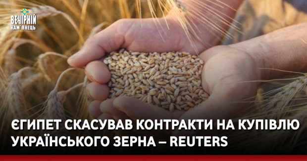 Єгипет скасував контракти на купівлю українського зерна – Reuters