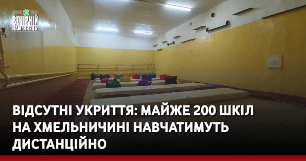 Відсутні укриття: майже 200 шкіл на Хмельничині навчатимуть дистанційно