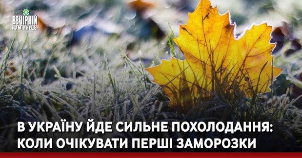 В Україну йде сильне похолодання: коли очікувати перші заморозки