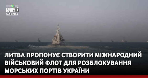 Литва пропонує створити міжнародний військовий флот для розблокування морських портів України