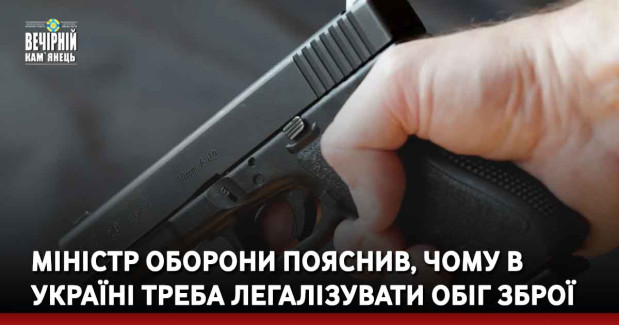 Міністр оборони пояснив, чому в Україні треба легалізувати обіг зброї