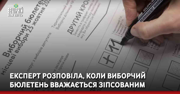 Експерт розповіла, коли виборчий бюлетень вважається зіпсованим