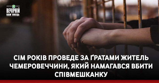 Сім років проведе за ґратами житель Чемеровеччини, який намагався вбити співмешканку