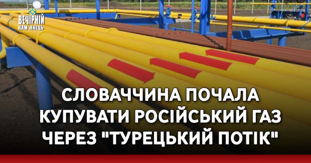 Словаччина почала купувати російський газ через "Турецький потік"
