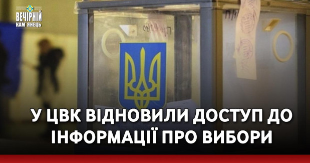 У ЦВК відновили доступ до інформації про вибори