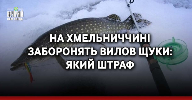На Хмельниччині заборонять вилов щуки: який штраф