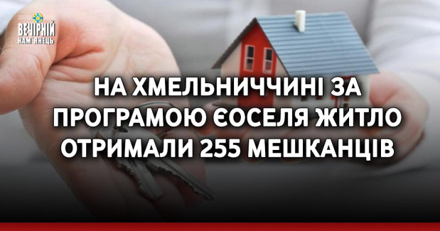 На Хмельниччині за програмою єОселя житло отримали 255 мешканців