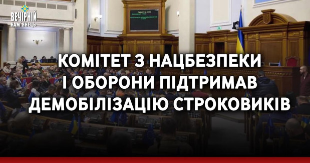 Комітет з нацбезпеки і оборони підтримав демобілізацію строковиків