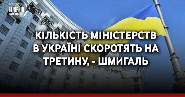Кількість міністерств в Україні скоротять на третину, - Шмигаль