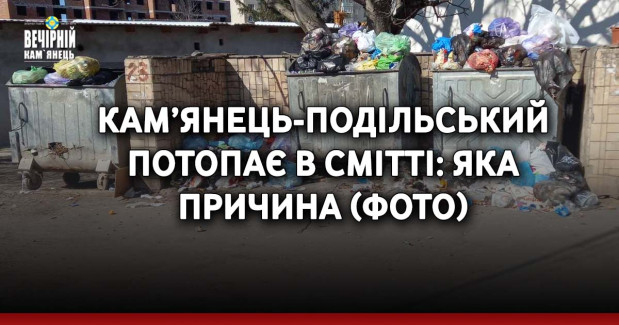 Кам’янець-Подільський потопає в смітті: яка причина ( ФОТО)