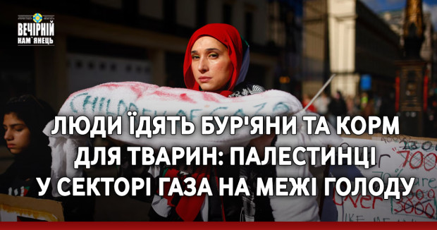 Люди їдять бур'яни та корм для тварин: палестинці у Секторі Газа на межі голоду