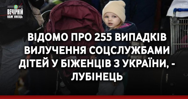 Відомо про 255 випадків вилучення соцслужбами дітей у біженців з України, - Лубінець