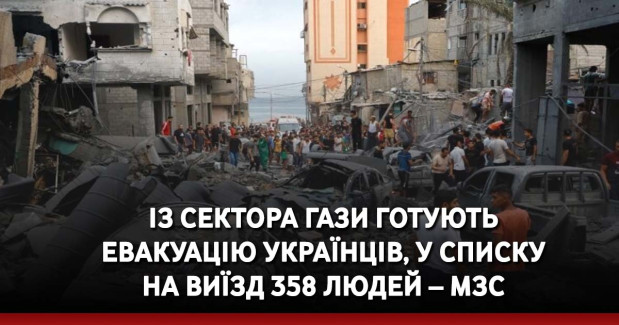 Із Сектора Гази готують евакуацію українців, у списку на виїзд 358 людей – МЗС