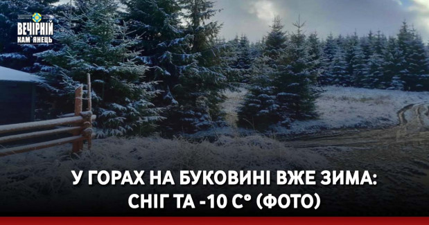 У горах на Буковині вже зима: сніг та -10 С° (ФОТО)