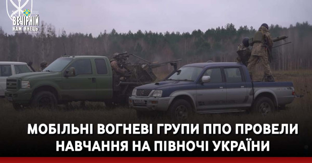 Мобільні вогневі групи ППО провели навчання на півночі України