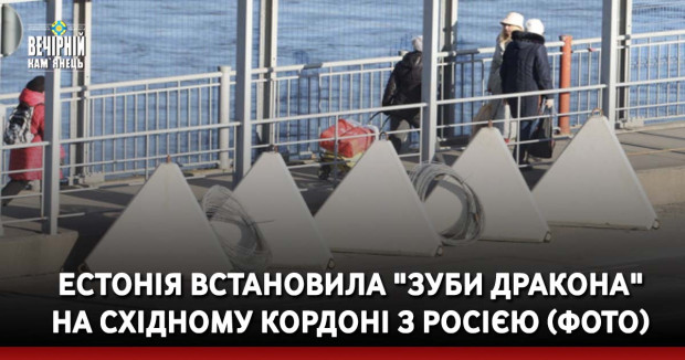 Естонія встановила "зуби дракона" на східному кордоні з Росією (ФОТО)