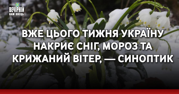 Вже цього тижня Україну накриє сніг, мороз та крижаний вітер, — синоптик