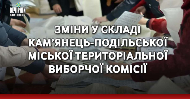 Зміни у складі Кам’янець-Подільської міської територіальної виборчої комісії