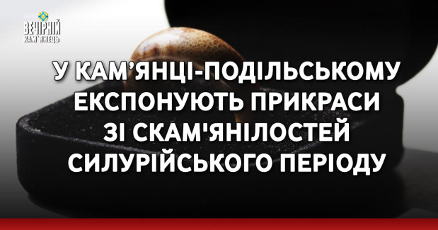 У Кам’янці-Подільському експонують прикраси зі скам'янілостей силурійського періоду&nbsp;