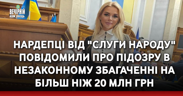 Нардепці від "Слуги народу" повідомили про підозру в незаконному збагаченні на більш ніж 20 млн грн