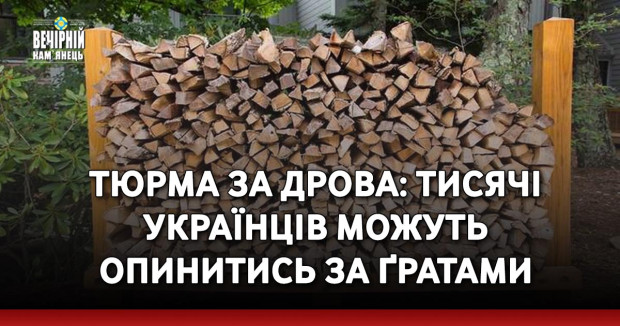 Тюрма за дрова: тисячі українців можуть опинитись за ґратами