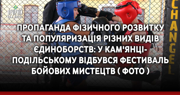 Пропаганда фізичного розвитку та популяризація різних видів єдиноборств: у Кам'янці-Подільському відбувся фестиваль бойових мистецтв ( ФОТО )
