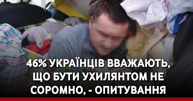 46% українців вважають, що бути ухилянтом не соромно, - опитування