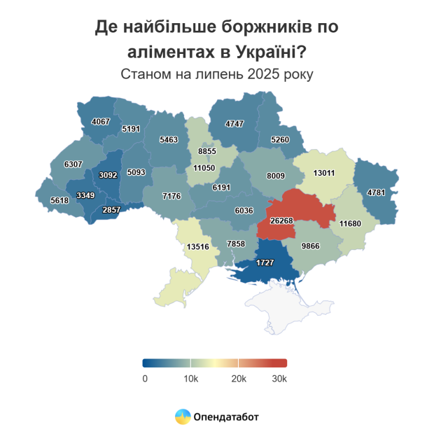 борги по аліментах