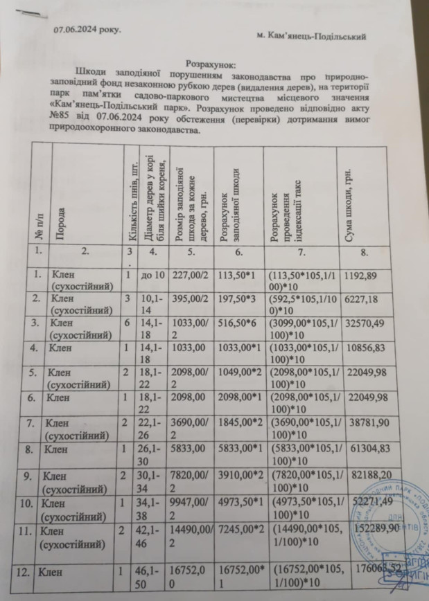 зрубані дерева