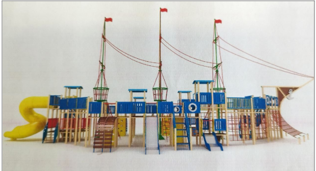 новий дитячий майданчик сквер