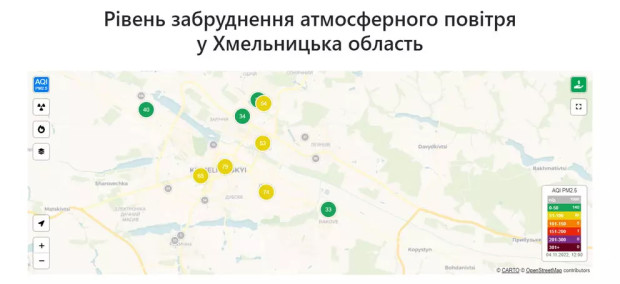 рівень забруднення хмельниччина