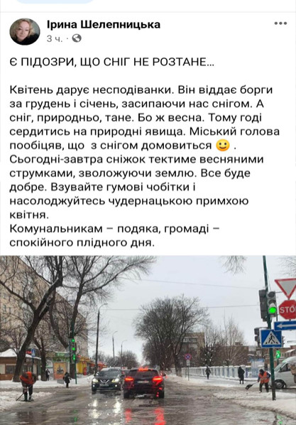 снігопад шелепницька