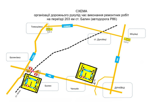 схема обїзду балин