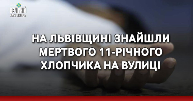 На Львівщині знайшли мертвого 11-річного хлопчика на вулиці